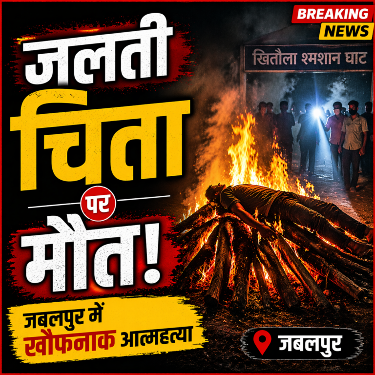 जबलपुर में रूह कंपा देने वाली घटना: जलती चिता पर लेटकर युवक ने दी जान